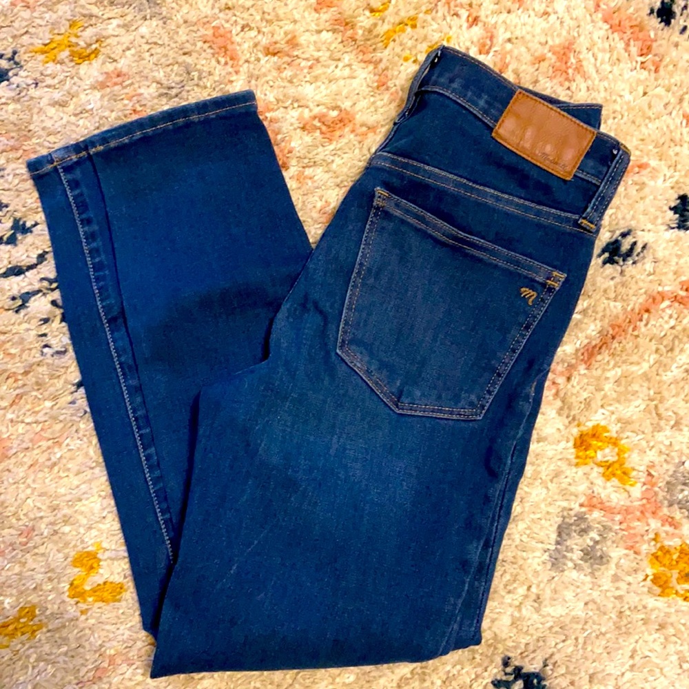 Women’s ankle length button fly jeans